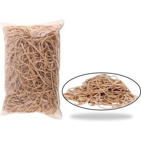 Gumki recepturki Office Products 1kg śr.130mm brązowe