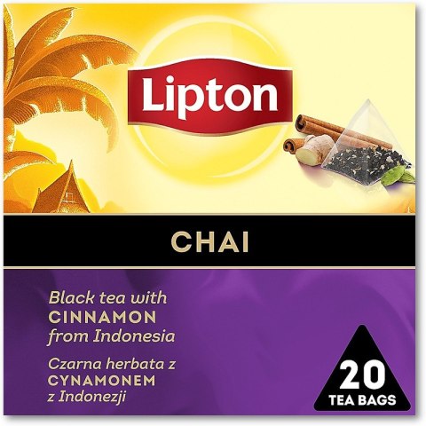 Herbata Lipton Piramid czarna Chai 20szt