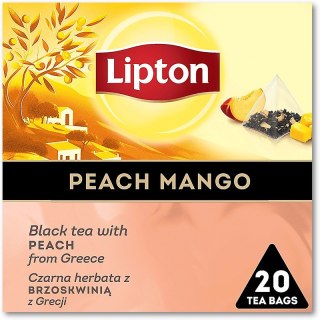 Herbata Lipton Piramid czarna Peach Mango 20szt
