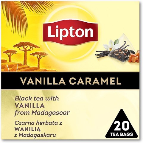 Herbata Lipton Piramid czarna Vanilla Caramel (20)