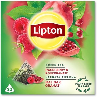Herbata Lipton Piramid zielona malina & granat (20)