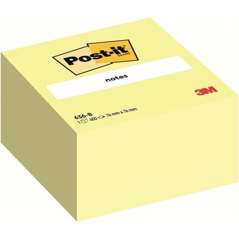Karteczki Post-it 76x76mm (636-B) żółte 450szt