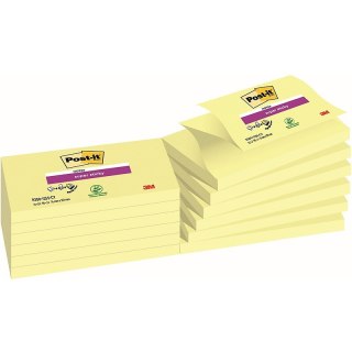 Karteczki Post-it Super Sticky Z-Notes 76x127mm (R350-12SS-CY) żółte 90szt