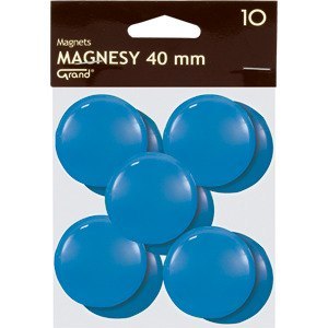 Magnesy do tablic Grand śr.40mm niebieskie 10szt