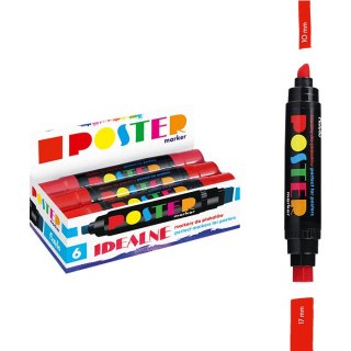 Marker Fiorello Poster GR-1712 czerwony