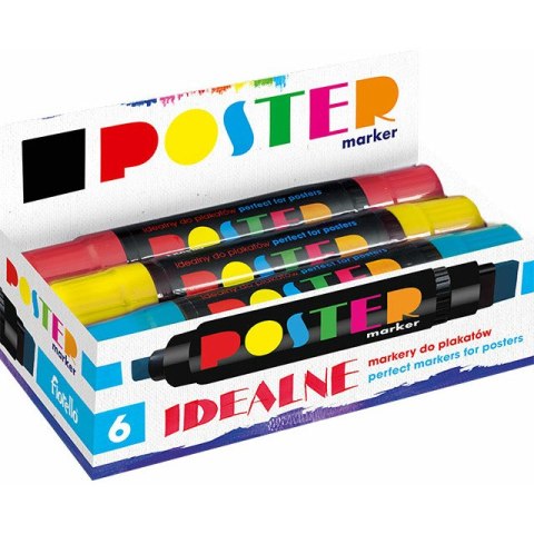 Markery Fiorello Poster GR-1712 6 kolorów
