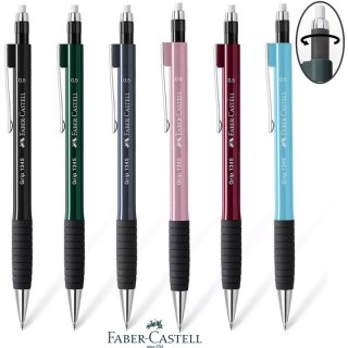 Ołówek automatyczny Faber-Castell Grip 1345 0.5mm metaliczny czerwony