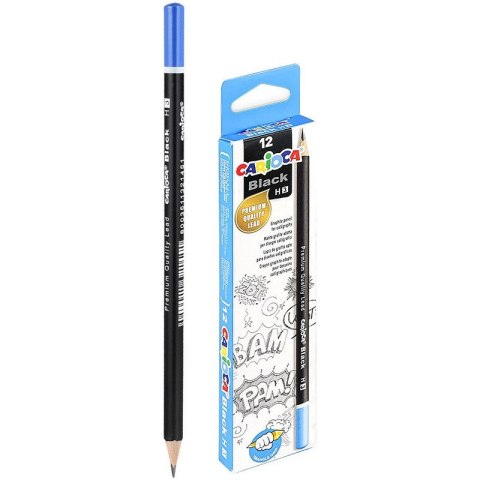 Ołówki techniczne Carioca H czarne 12szt