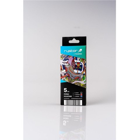 Pióra kulkowe Rystor PK7 0.7mm niebieskie 5szt