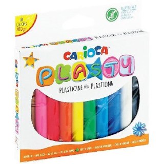 Plastelina Carioca Plasty 200g 10 kolorów