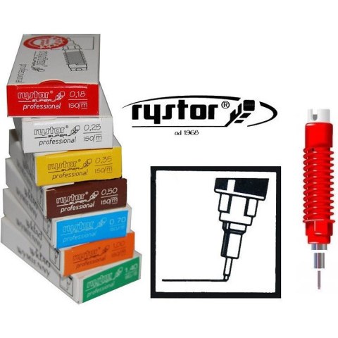 Wkład do pisaka kreślarskiego Rystor Rapidograf Super Professional 0.35mm