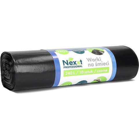 Worki na śmieci Nexxt 240L LDPE czarne (10)