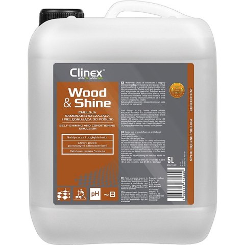 Emulsja CLINEX Wood&Shine, samonabłyszczajšca i pielęgnujšca podłogi 5l