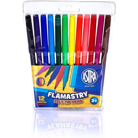 Flamastry Astra 12 kolorów