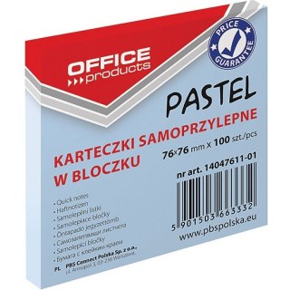Karteczki Donau 76x76mm pastel niebieskie (100)
