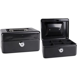 Kasetka na pieniądze Donau 152x80x115mm czarna