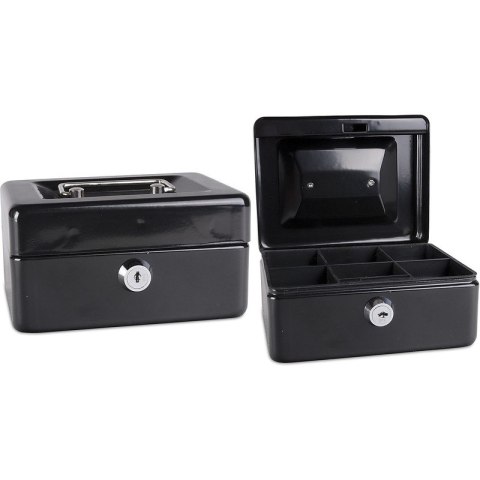 Kasetka na pieniądze Donau 152x80x115mm czarna