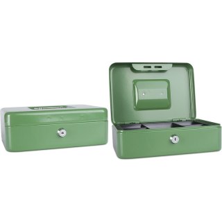 Kasetka na pieniądze Donau 250x90x180mm zielona