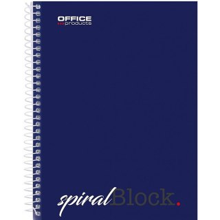 Kołonotatnik Office Products A5/80k linia granatowy