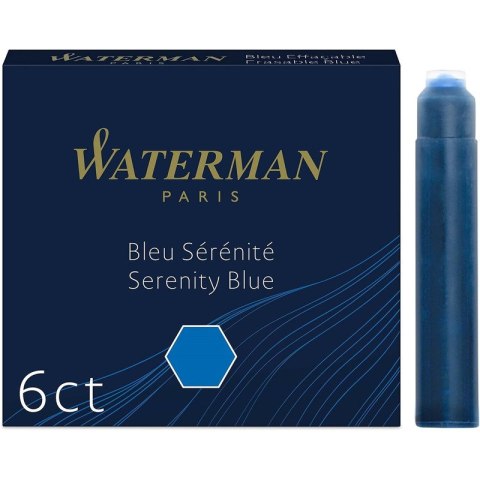 Naboje atramentowe Waterman International niebieskie 6szt
