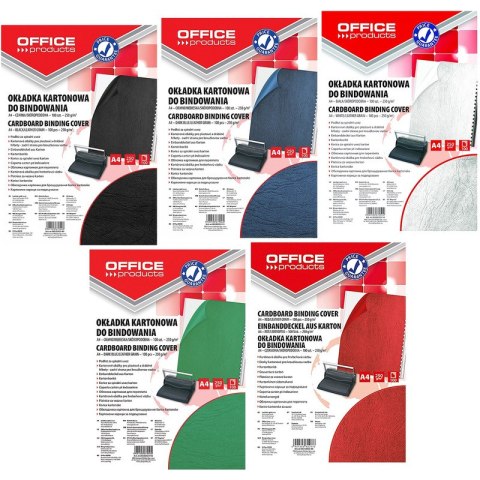 Okładki do bindowania OFFICE PRODUCTS, karton, A4,