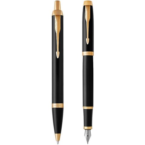 Pióro wieczne i długopis Parker IM Core Black GT