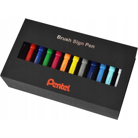 Pisaki pędzelkowe Pentel Brush Sign Pen SES15C 36