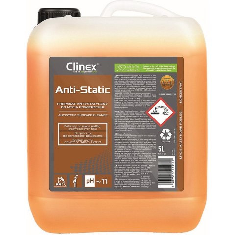 Preparat antystatyczny do mycia powierzchni CLINEX, Anty-Static, 5l