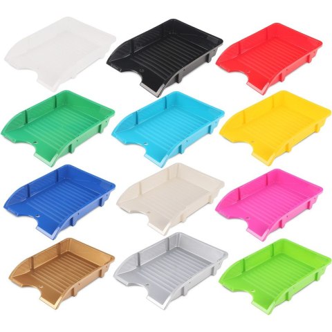 Szufladka na biurko DONAU, niełamliwa, PP, A4, róż