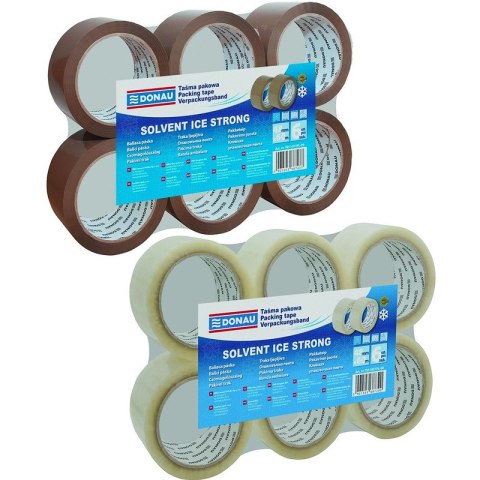 Taśma pakowa DONAU Solvent , 48mm, 60m, 42mikr., t