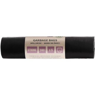 Worki na śmieci DONAU ECO, mocne (LDPE), 240l, 5 s