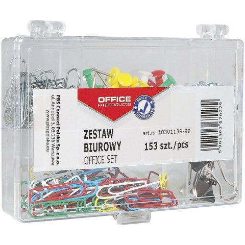 Zestaw biurowy (pinezki, klipy i spinacze) OFFICE
