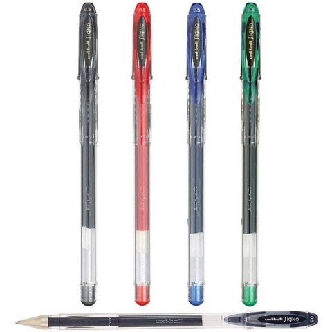 Długopis żelowy Uni UM-120 Signo zielony