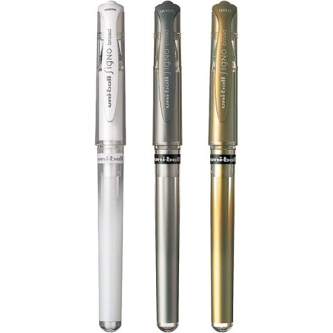 Długopis żelowy Uni UMN-153 Signo złoty