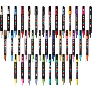 Marker z farbą plakatową Uni POSCA PC-3M jasnonieb