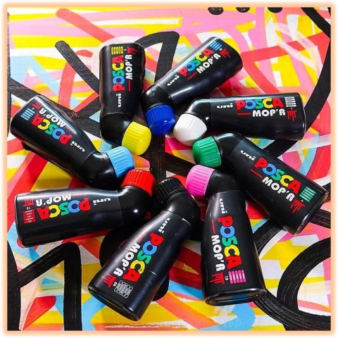 Marker z farbą plakatową Uni POSCA PCM-22 niebiesk