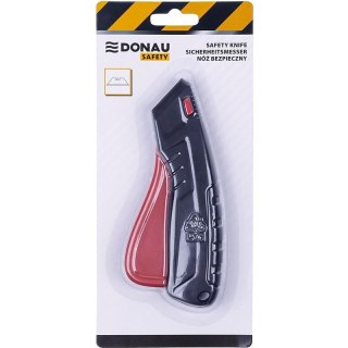 Nóż bezpieczny Donau Safety czarno-czerwony