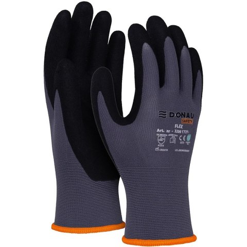Rękawice Donau Safety Flex rozm.9 szare