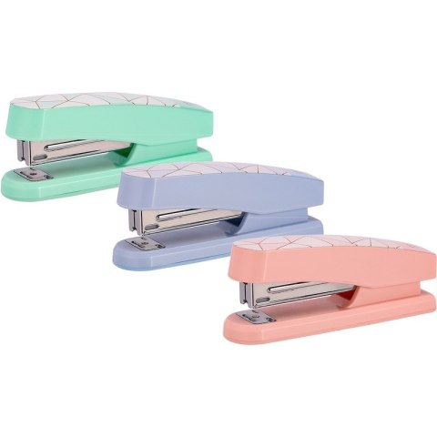 Zszywacz Deli Macaron niebieski