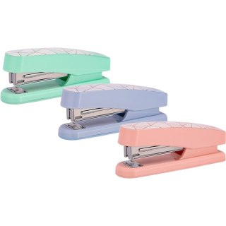 Zszywacz Deli Macaron różowy