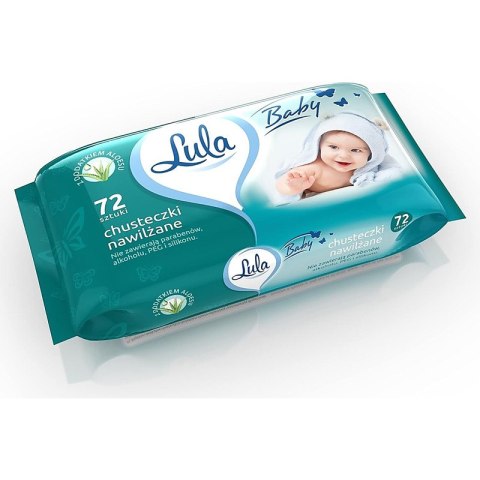 Chusteczki nawilżane Lula Baby z aloesem (72)