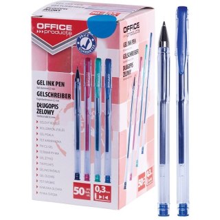 Długopisy żelowe Office Products Classic 0.5mm niebieski
