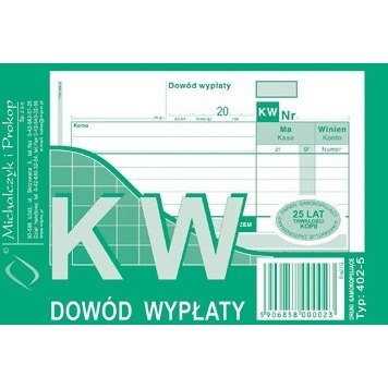 KW - DOWÓD WYPŁATY A6 (WIELOKOPIA)