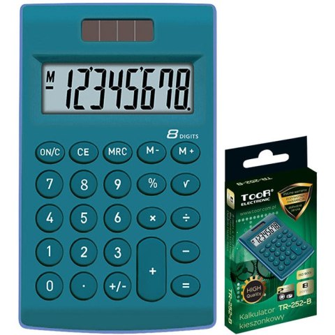 Kalkulator Toor TR-252 niebieski