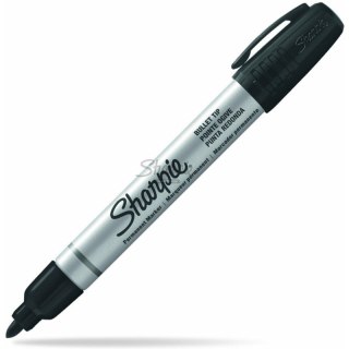 Marker premanentny Sharpe Metal okrągły czarny