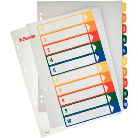 PRZEKŁADKI PP ESSELTE A4 1-10 DO NADRUKU
