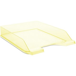Półka na dokumenty Donau A4 transparentna żółta