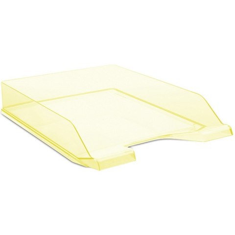 Półka na dokumenty Donau A4 transparentna żółta