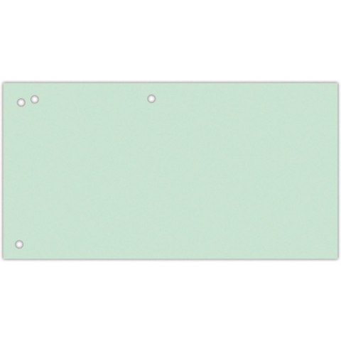 Przekładki kartonowe Office Products 1/3 A4 zielone 100szt