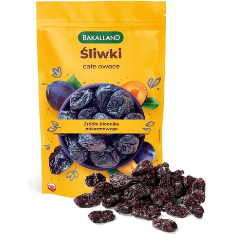 Śliwki suszone całe owoce BAKALLAND, 300g